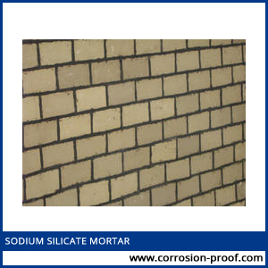 sodium silicate mortar