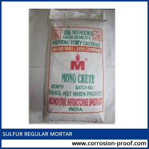 sulfur mortar